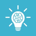 Lamp and brains - innovative lamps, ideas of the mind. Web design.